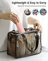 Vista 19 de FERYES Soporte para brochas de maquillaje de viaje, Negro -, Chico, Simplicidad