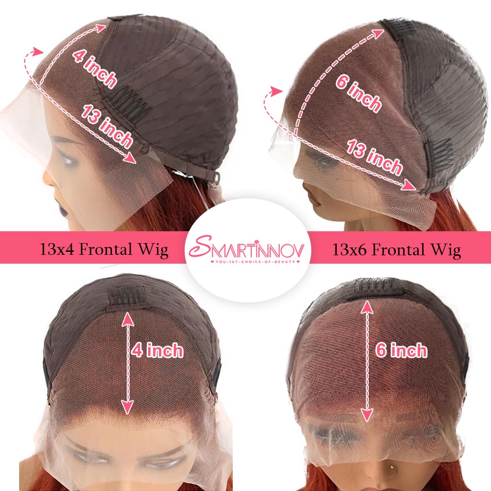 16Inch 13x4 Lace Front Bob Wig Light Blue Human hair 180% Density Brazilian Hair Pre Plucked With Baby Hair HD Transparent Lace Frontal Wig Bleached Knots Straight Glueless Blue Bob Wigs for Women: 10 Inch #0-13x6 Lace Frontal Reddish Brown