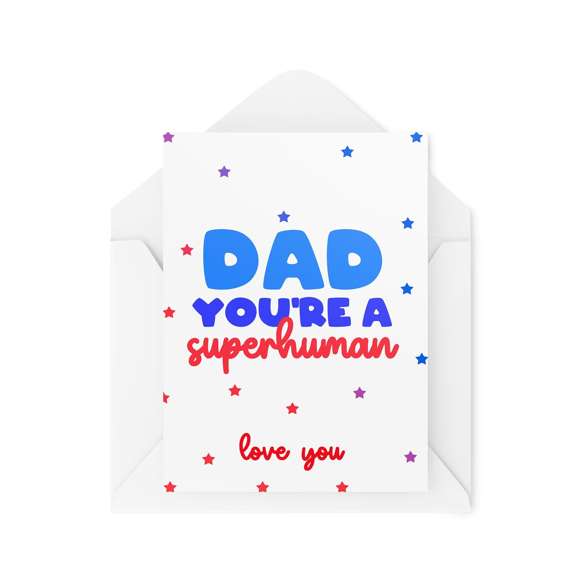Cards for Dad - Fathers Day Cards - Dad You're a Superhuman - Daddy Cards - Dad Birthday Cards - Dad Cards - CBH1950