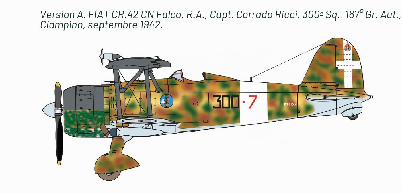 ITALERI - Maquette Avion Fiat Cr.42 Cn "falco" Night Fighter |italeri|1485| 1:72 Maquette Char Promo