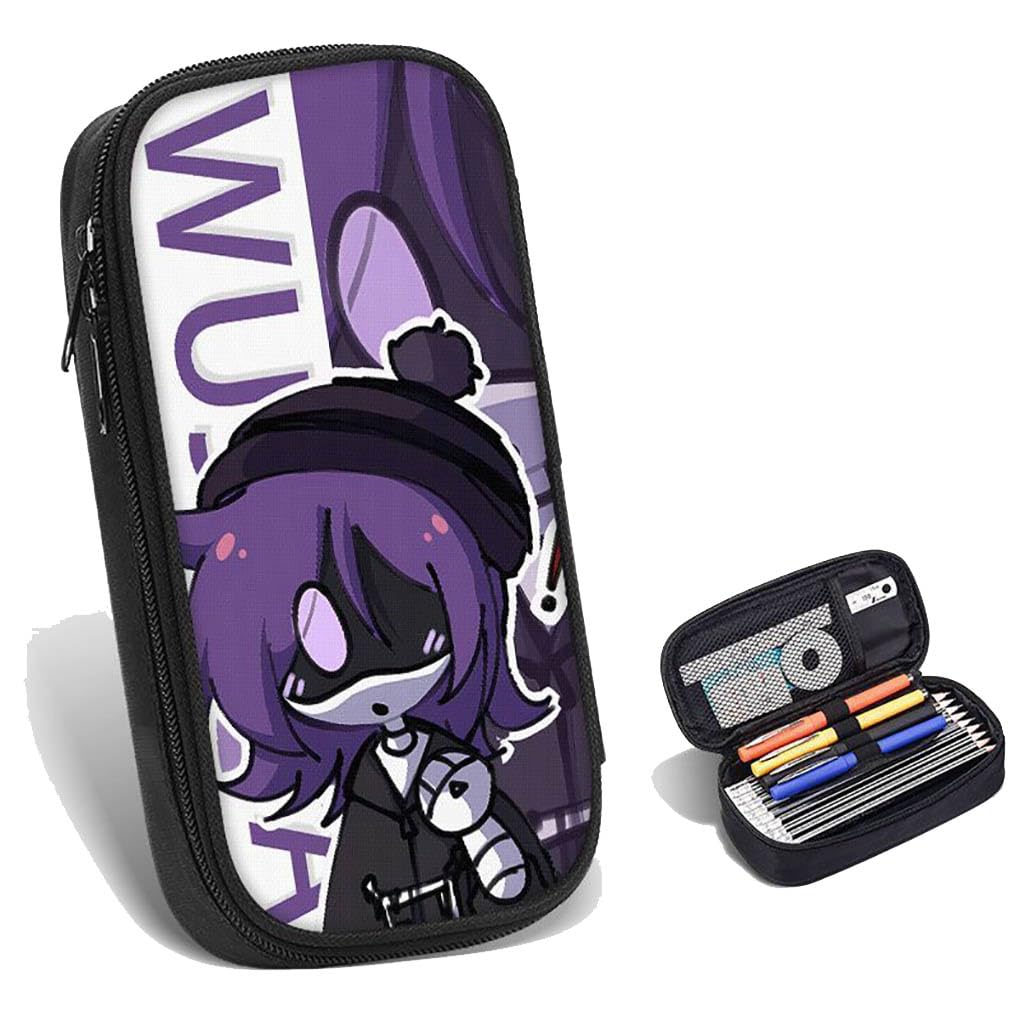 Murder Uzi Drone Pencil Case | Stylish, Practical, and Large Capacity Pencil Pouch | Versatile Storage for Stationery, Toiletries, Makeup, Travel & Office Supplies (Purple-1)