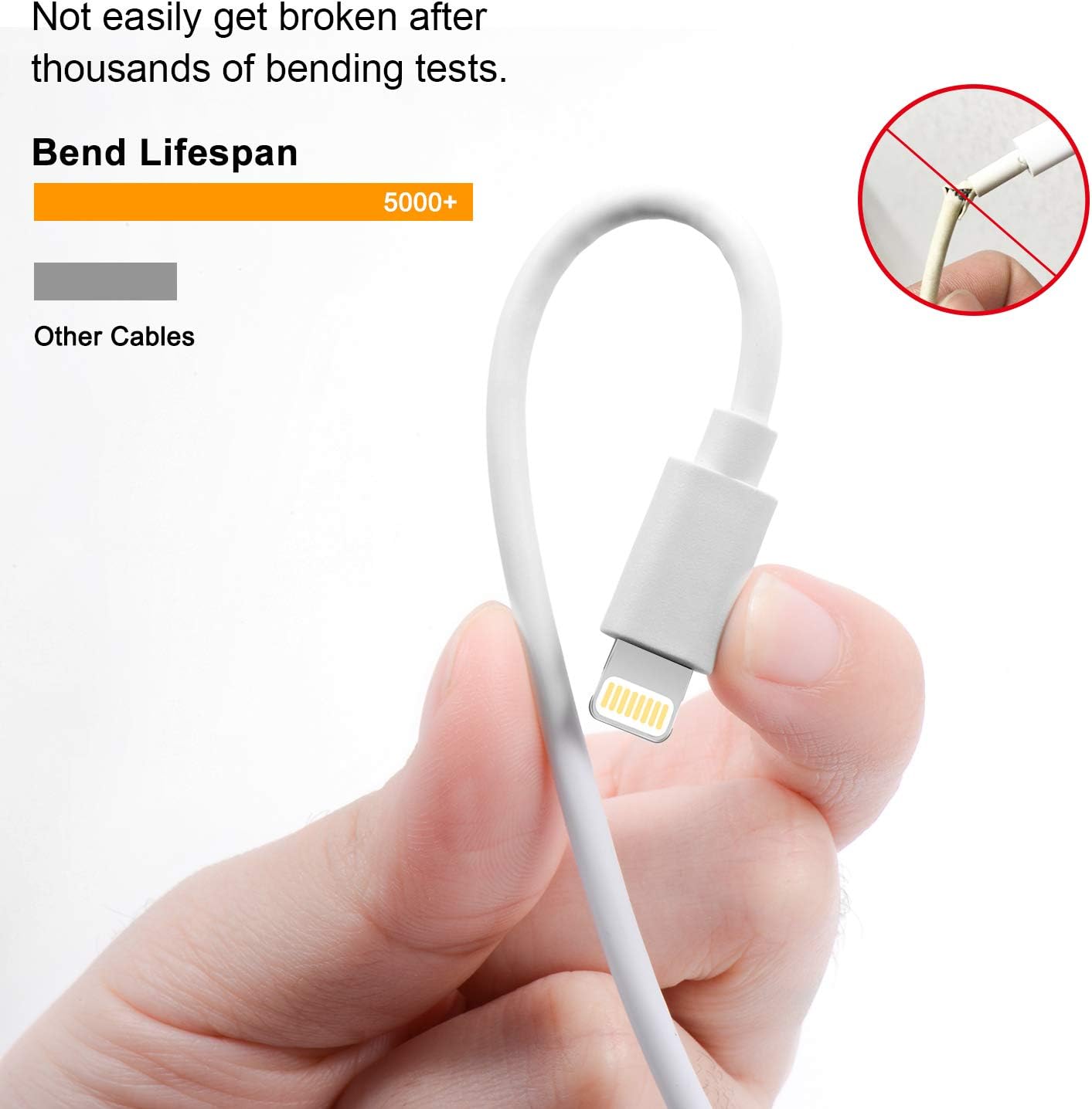 iPhone Charger,Atill 5 Pack 3ft/3ft/3ft/6ft/10ft Lightning Cable iPhone Charging Syncing Cord Charger Cable Compatible iPhone 14/13/12/12Pro/12ProMax/11/11Pro/11Pro MAX/XS/XS MAX/XR/X/8/8Plus/7/7Plus