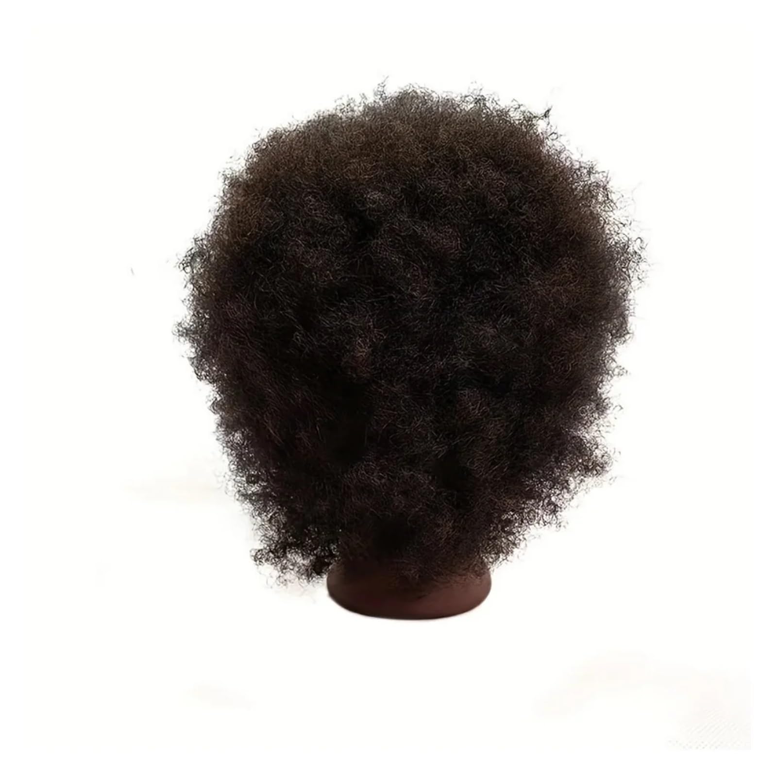 African mannequin head with 100% human hair, curly beauty with display stand practice braiding styling