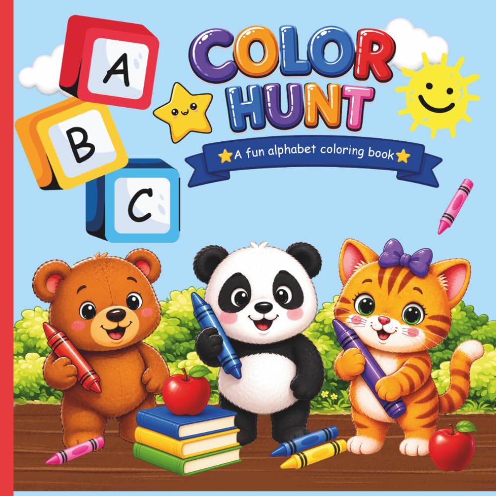 Color Hunt: A fun alphabet coloring book for preschool children ages 2-7