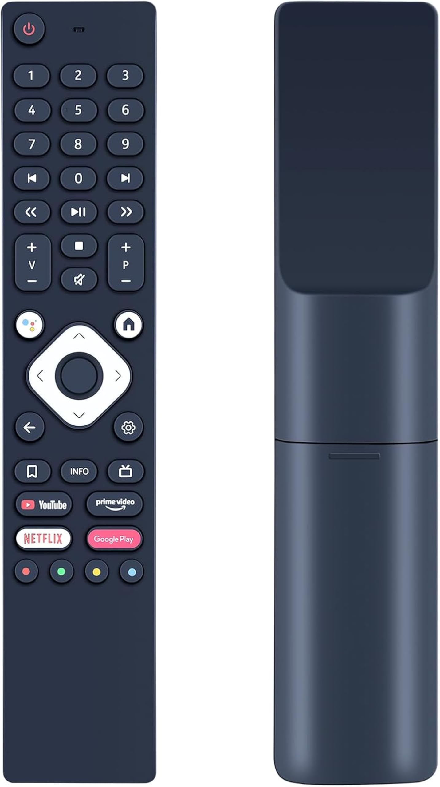 Voice Replacement Remote Control Compatible for NOKIA Streaming Box 8000 and 8010 with Backlit Keys