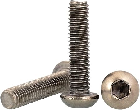 M5 ISO7380 GR2 Pure Titanium Hex Socket Button Head Screw M5*8/10/12/14/15/16/18/20/22/25/28/30/35/45/50100PCS,M5x22