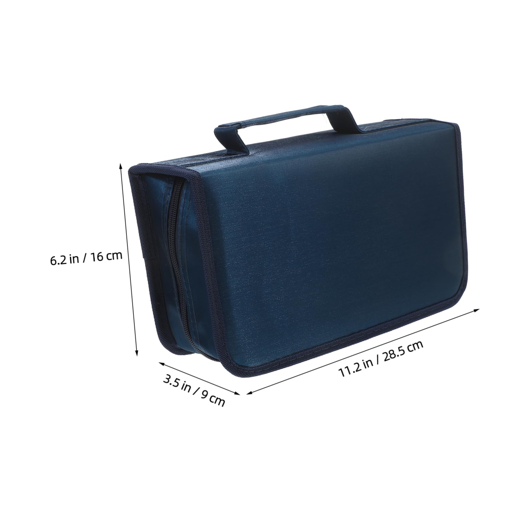 Mobestech 4pezzi Custodia Cd Portatile Capacità Organizer Elegante Per Dvd e Cd Protezione Da Graffi e Danni Perfetta Per Auto e Casa Profondo