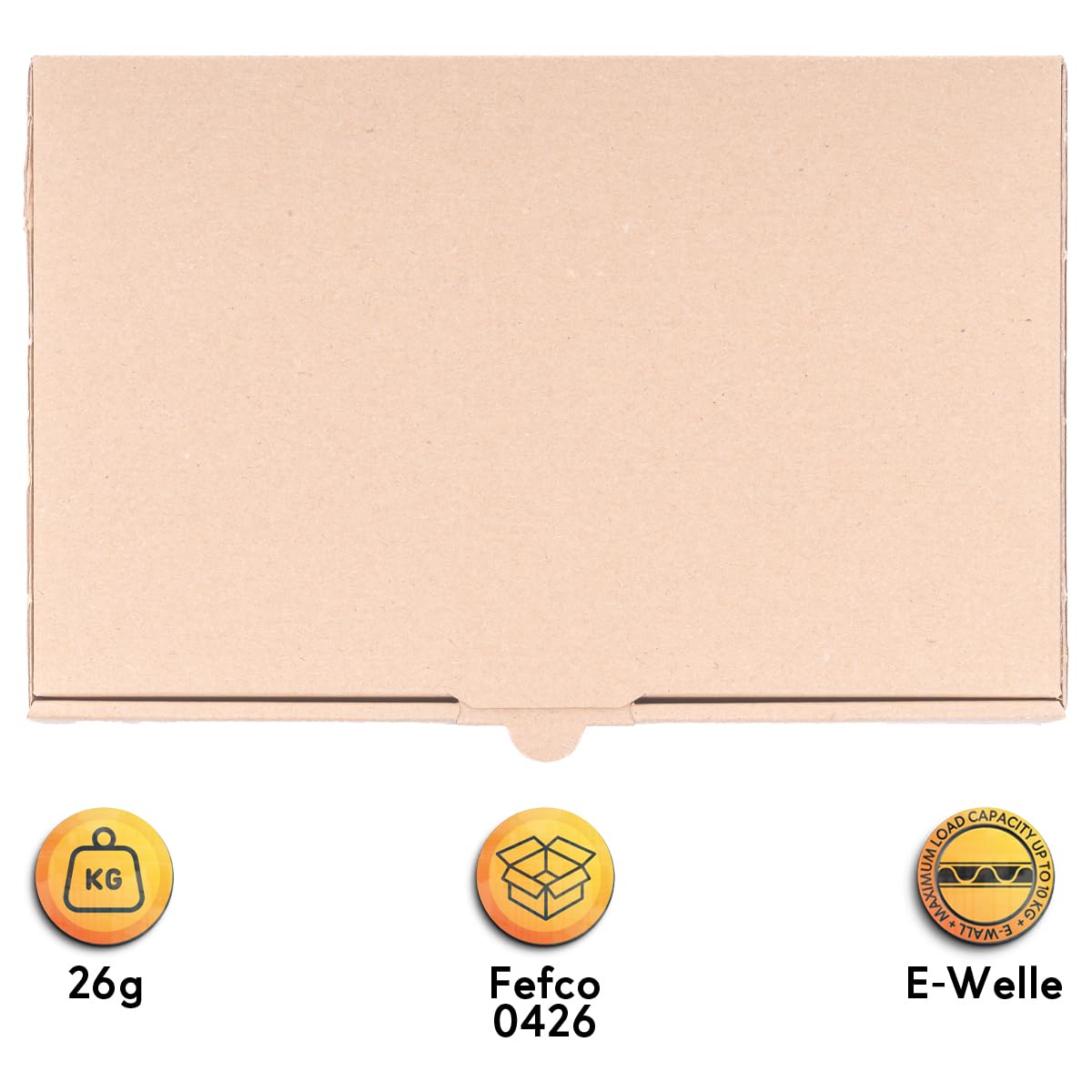 verpacking 400 kartonów listowych maksimum 180 x 100 x 30 mm brązowych MB-0