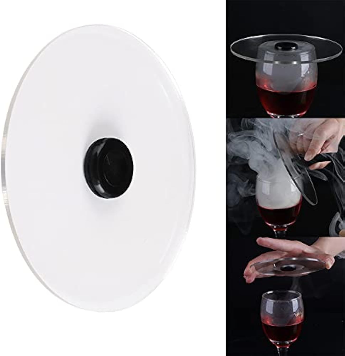 ROYAL POLAR Portable Food Smoker Gun, Kitchen Smoke Gun for Cooking Handheld Food Smoker, Restaurant Cocktail Smoker Gun Mini Smoke Infuser Food Smoker for Meat Cocktail Drinks BBQ (12 * 12)