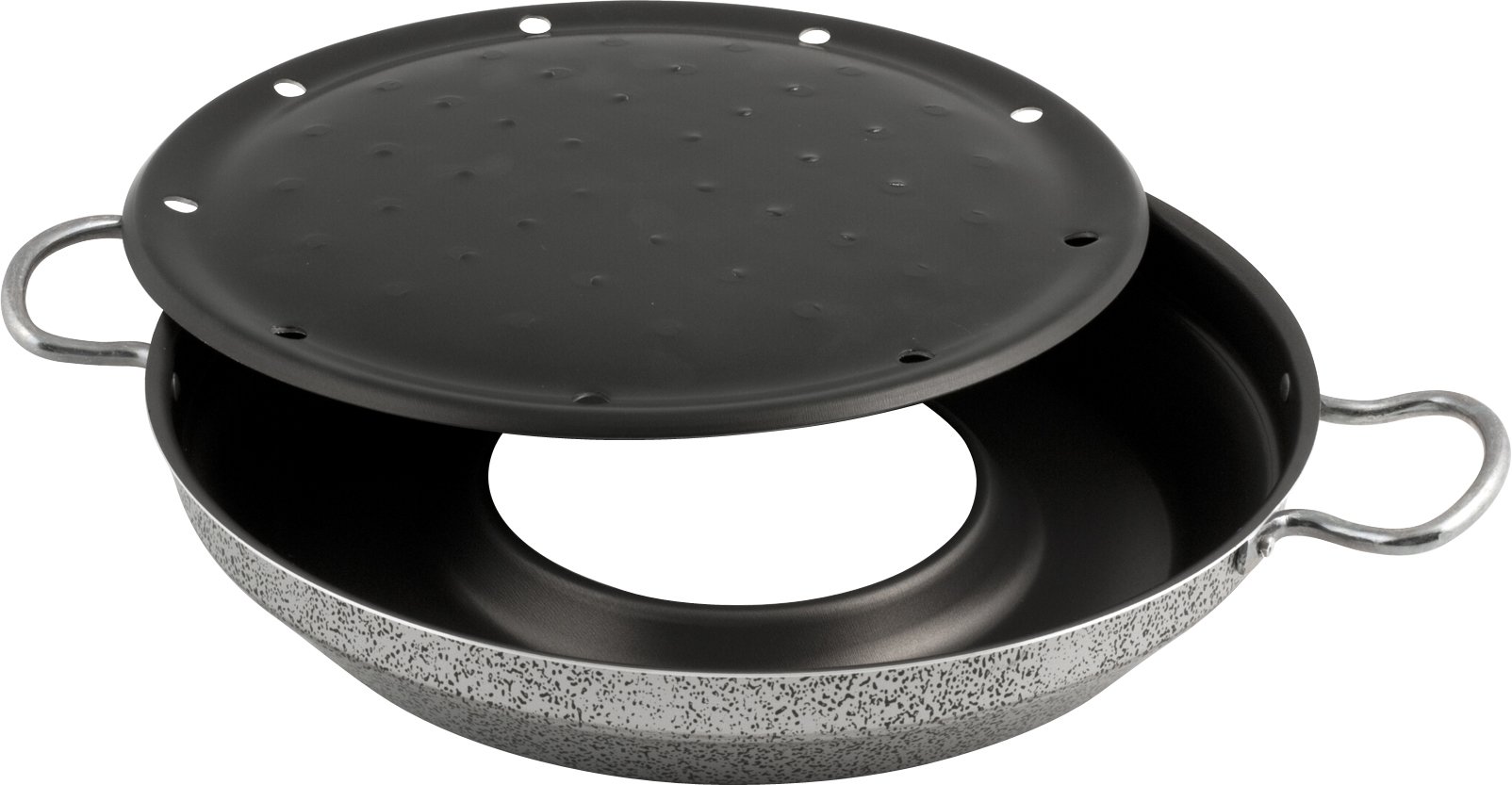 Home 440532 Barbecue-Light 2 Manici Valsecchi, Rivestimento Antiaderente, cm 32