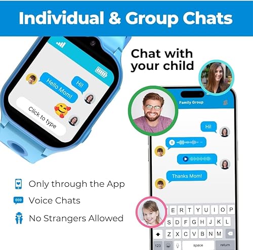 Miniatura 7 de Reloj inteligente: el mejor reloj de teléfono seguro para niños, seguimiento GPS de precisión en tiempo real, llamadas, mensajes de texto,