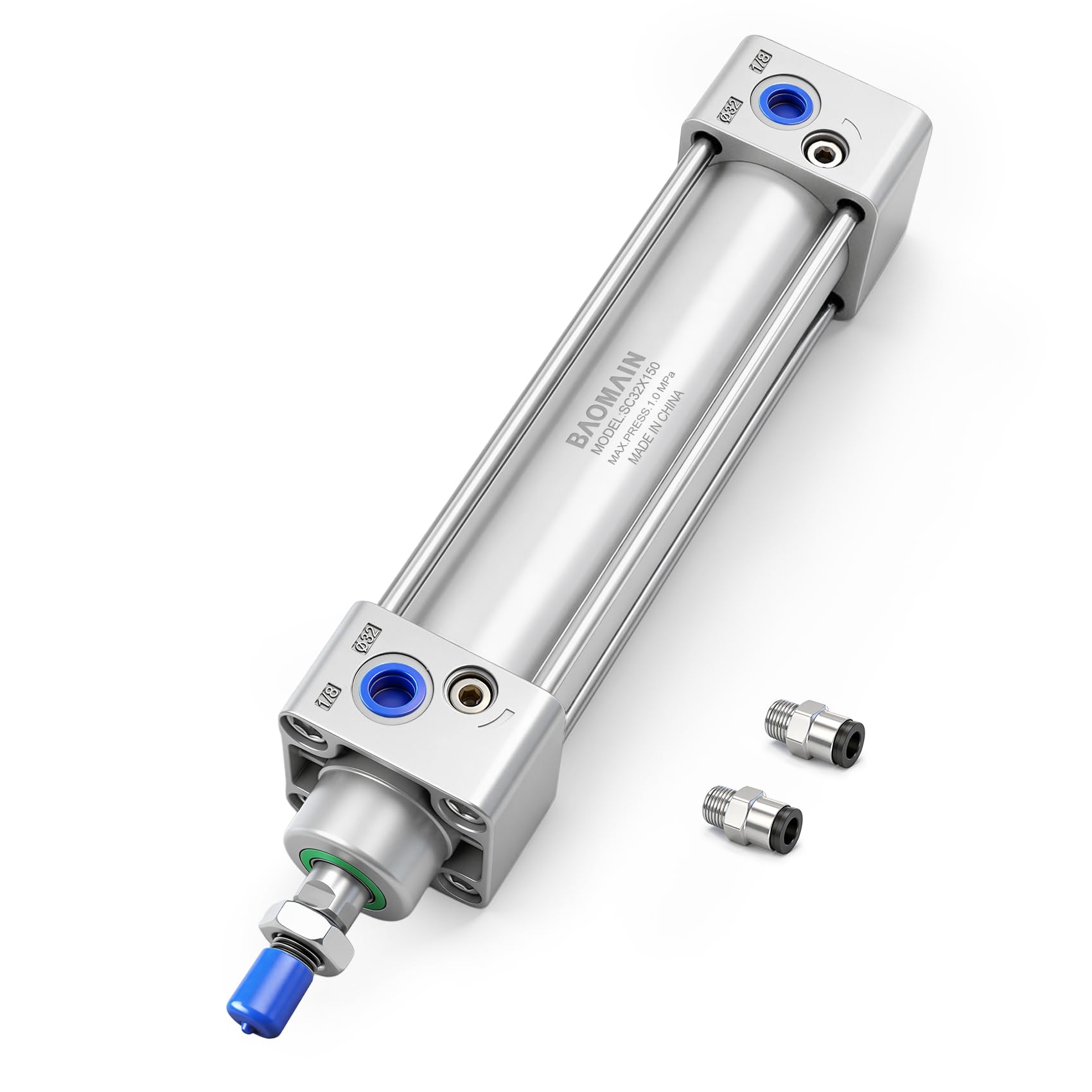 BAOMAIN Pneumatic Air Cylinder 1-1/4" Bore 6" Stroke SC32x150 — Amazon image 8