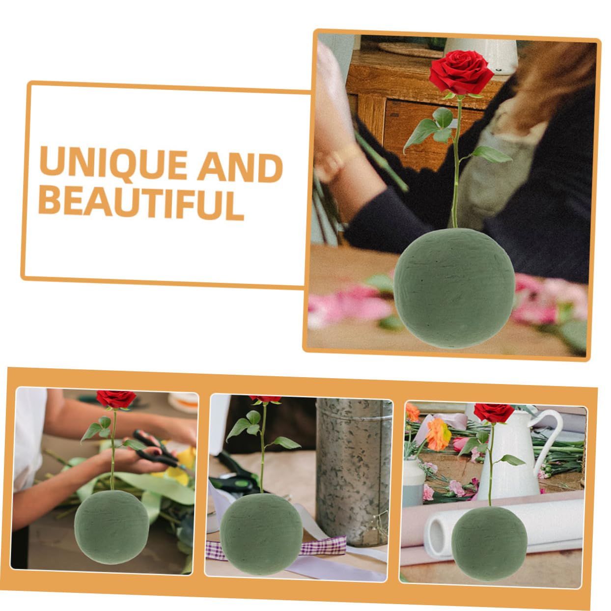 Floral Foam Base Wedding, 2 szt. Gąbki chłonnej do kompozycji kwiatowych