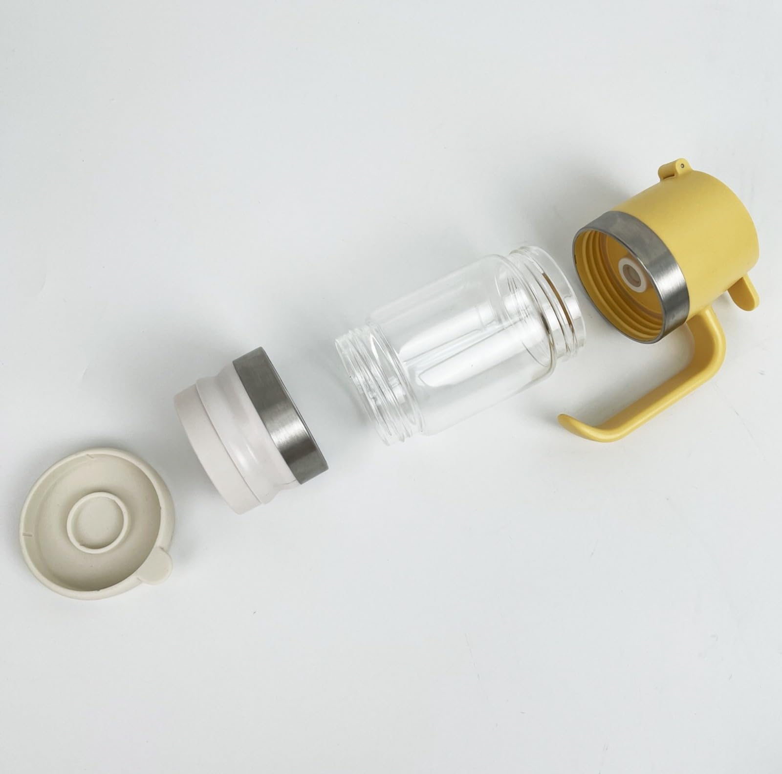 Dispenser per miele antigoccia, barattolo per miele da 10,65 once, coperchi superiori e inferiori rimovibili, dispenser per miele che mantiene il miele fresco, accessorio da cucina per conservare miel
