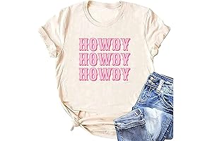 Howdy Rodeo Shirt Women Vintage Western Graphic Tees Retro Country Southern Cowgirl...
