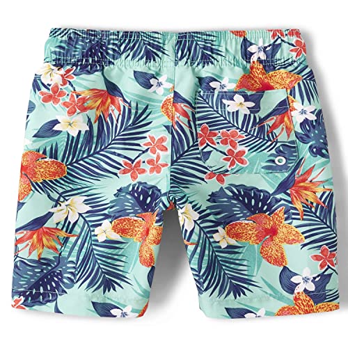 The Children's Place Boys' Swim Trunks, Hawaiian Tropic, X-Large #TOP1