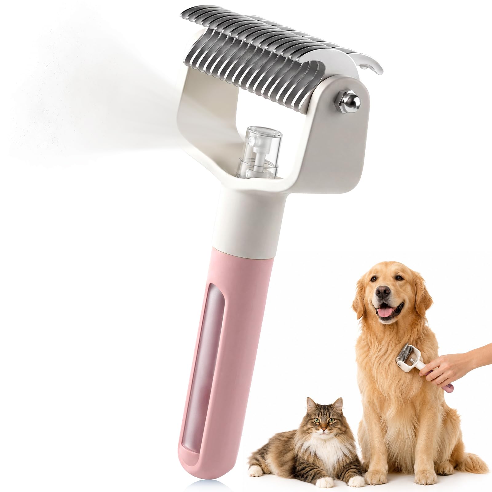 Pet Grooming Tool,Grooming Brush,Pet Hair Brush,Brush Suitable For Long Haired Pets,Furmi…