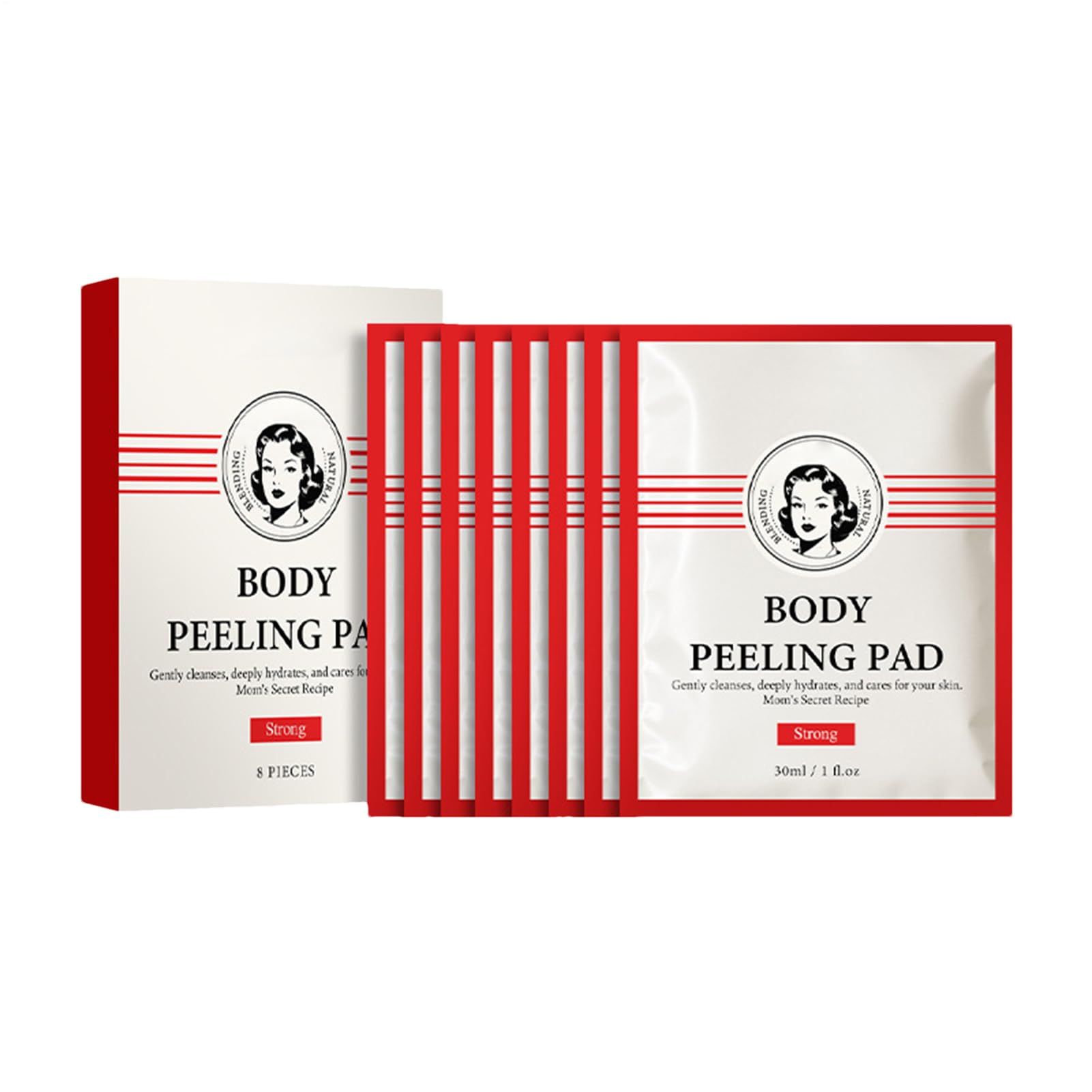 Body Peeling Pad, Portable Gentle Scrub Mitt, Adorable Sensitive Skin for Hand, Arm, Neck, Underarm, Leg, Face, Post-Tanning Skin Care Tool, Women and Men, Red, Green