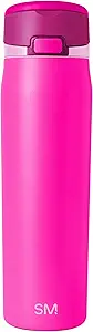 Simple Modern Mesa Loop Water Bottle with Straw | 24oz Cup Holder Friendly Insulated Stainless Steel Bottles for Travel, Sports and School | Raspberry Vibes