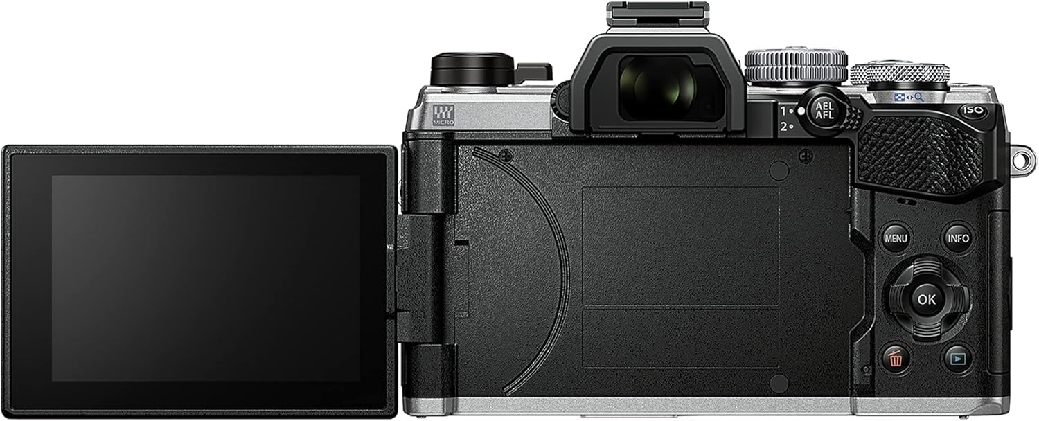 Appareil Photo Micro Four Thirds OM SYSTEM Om-5, capteur Live MOS de 20 mégapixels, stabilisation d'image sur 5 Axes optimisée, IP53, Handheld High Res Shot, Argent