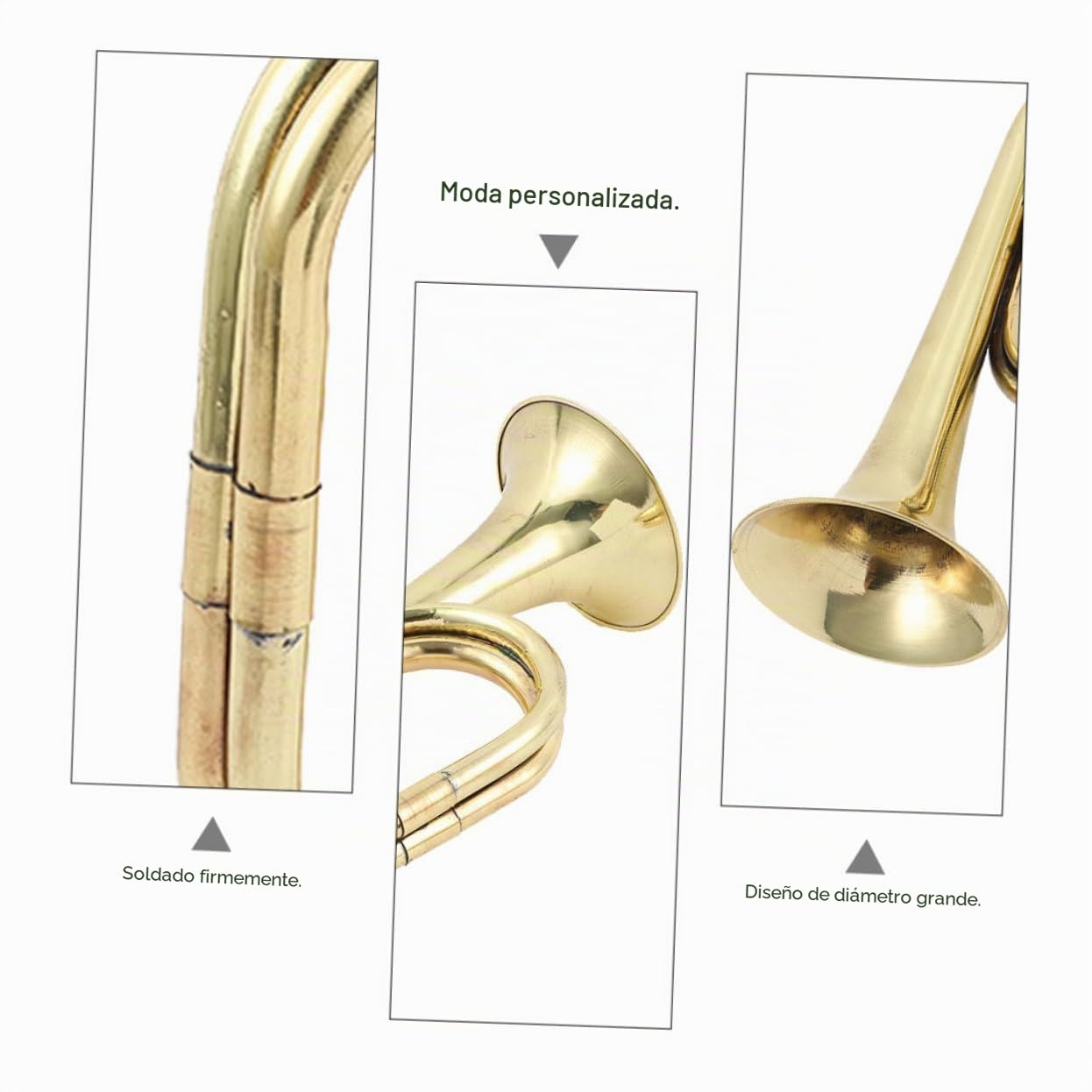 Trompeta de Aleación de Cobre Ligera y Fácil de Operar para Principiantes y Profesionales Diseño y Sonido Claro