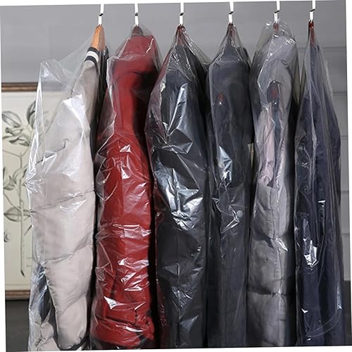 Miniatura 8 de 60 bolsas de tintorería, cubierta de ropa para trajes, cubiertas de ropa de plástico impermeables para tiendas de limpieza en seco y uso doméstico