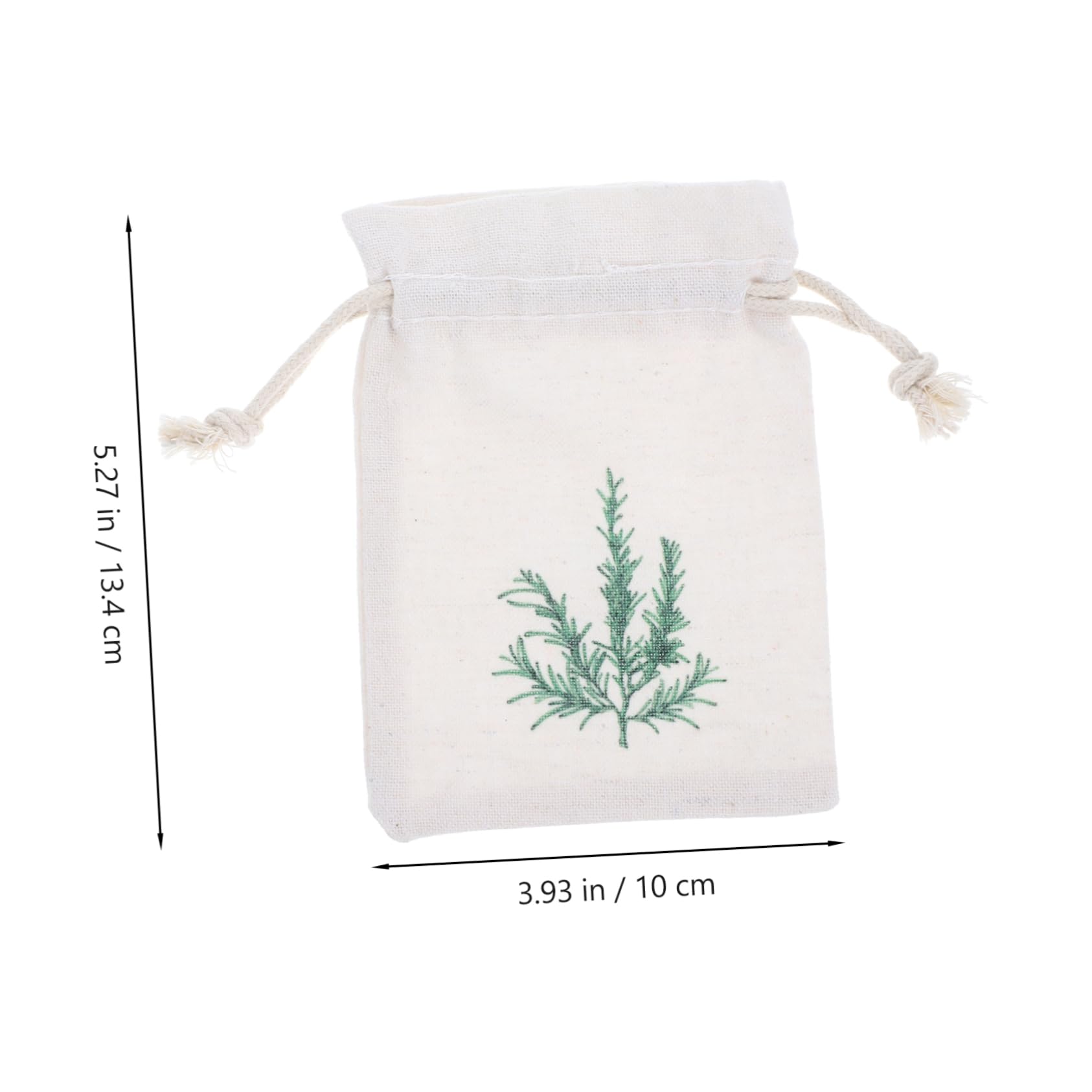 OFFSCH 10pcs Lavender Sachet Bags Printed Drawstring Design Reusable Pouches for Wedding Favors Jewelry Crafts Home Fragrance Small Cloth Bags