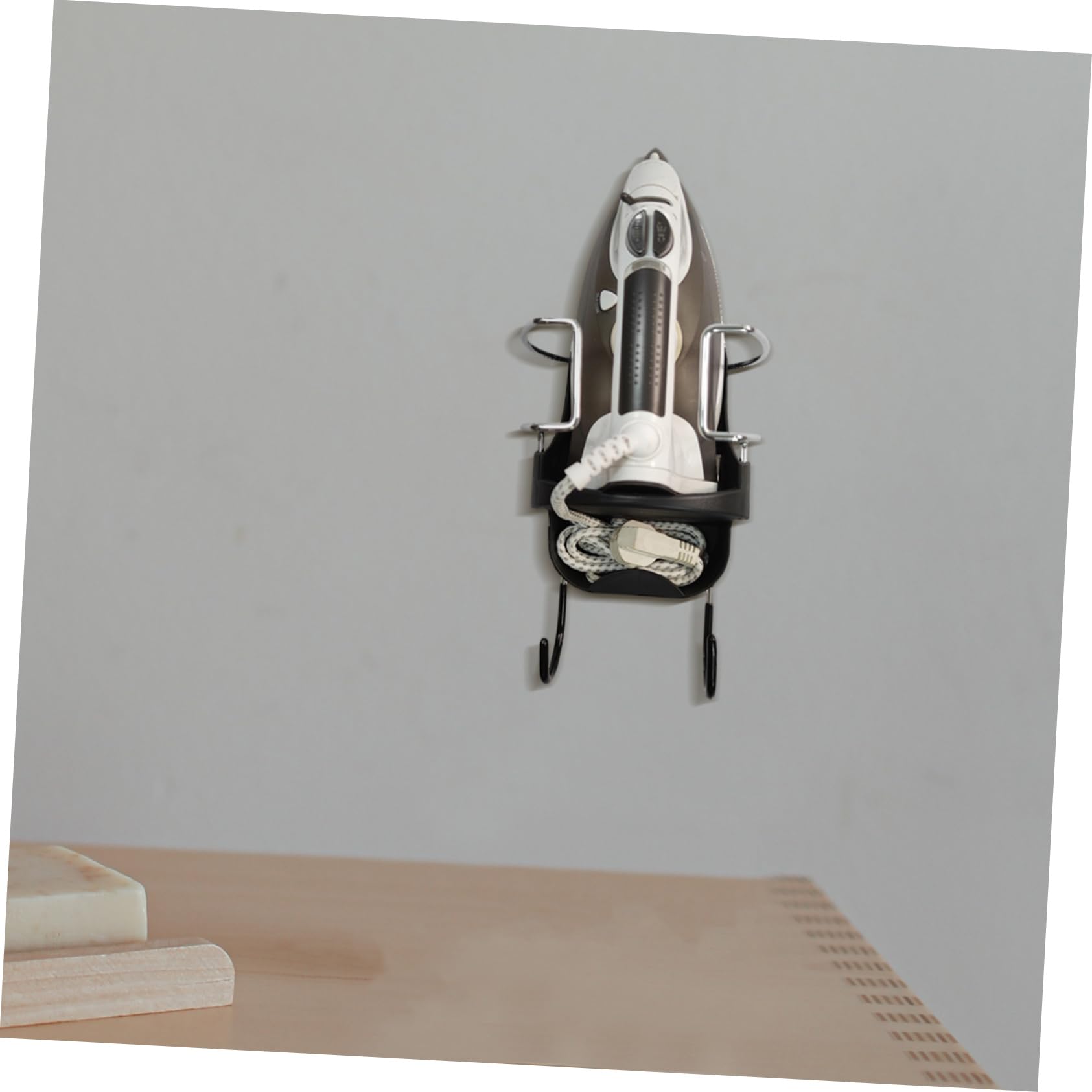 MAGICLULU Support Mural pour Fer à Repasser en Pbt Charge Fort 36x15,5x13 Cm pour Salle de Repassage Domestique