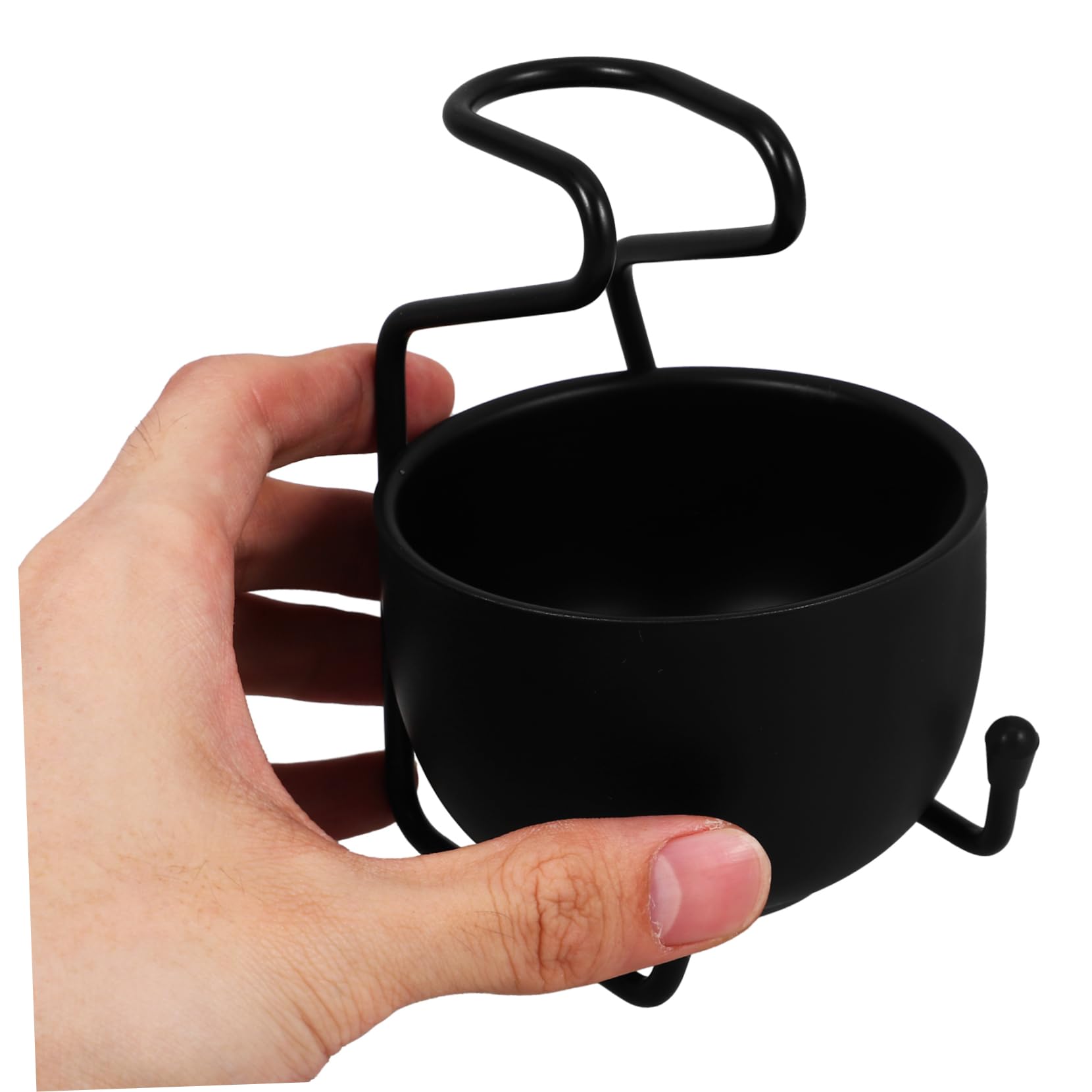 Baluue 5sets Supporto Per Spazzola Da Barba e Ciotola Per Rasoio Acciaio Inossidabile Accessori Per La Rasatura Maschile Design Compatto e Pratico Ottimo Per Bagni e Regali Per Papà