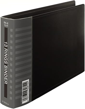 Amazon コレクト バインダー B6 リングバインダー 13穴 黒 F 7613 Bk バインダー 文房具 オフィス用品