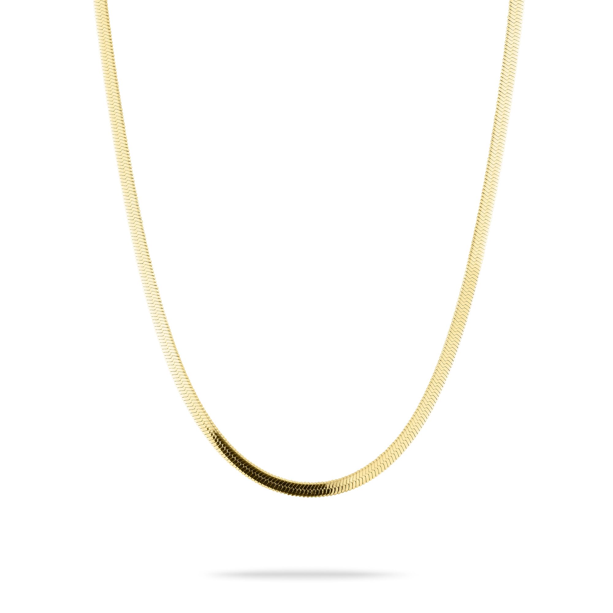 LIEBESKIND BERLIN Damen Sleekchain Halskette – Edelstahl Kette in verschiedenen Farben und Längen, größenverstellbar – zeitlos, modern und vielseitig kombinierbares Schmuckstück