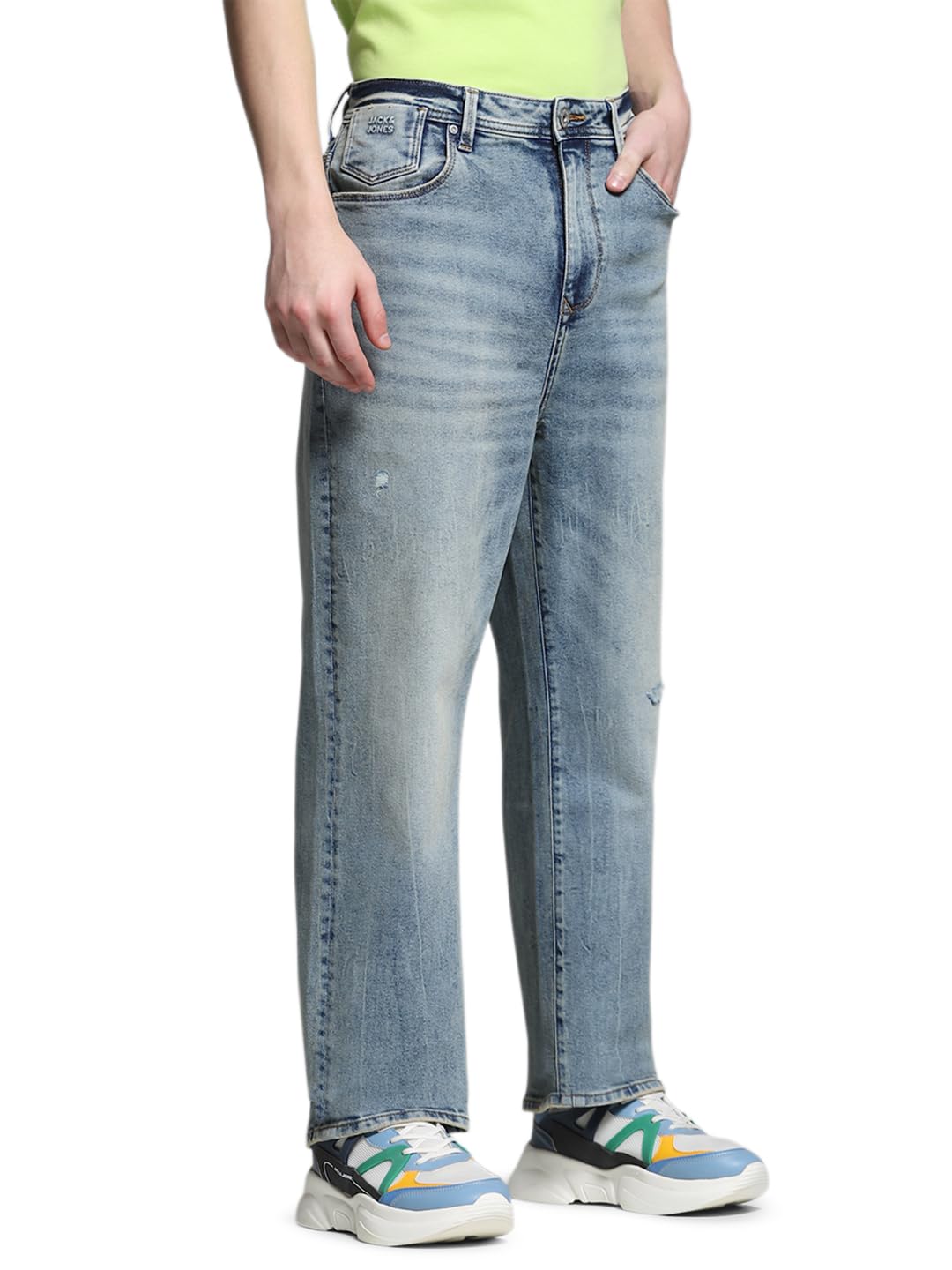 Jack & Jones Men's Loose Fit Jeans | High Rise | Jeans for Men in neutral