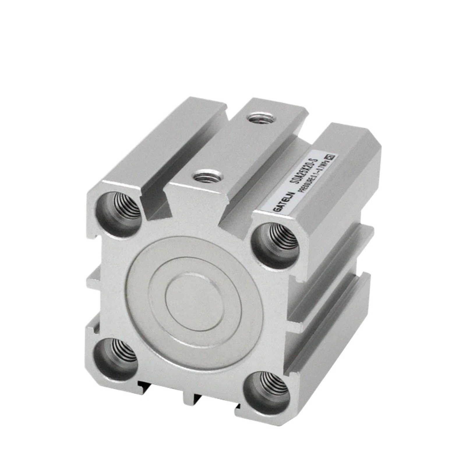 Cylindre pneumatique compact SDA12 à double effet pour guidage précis