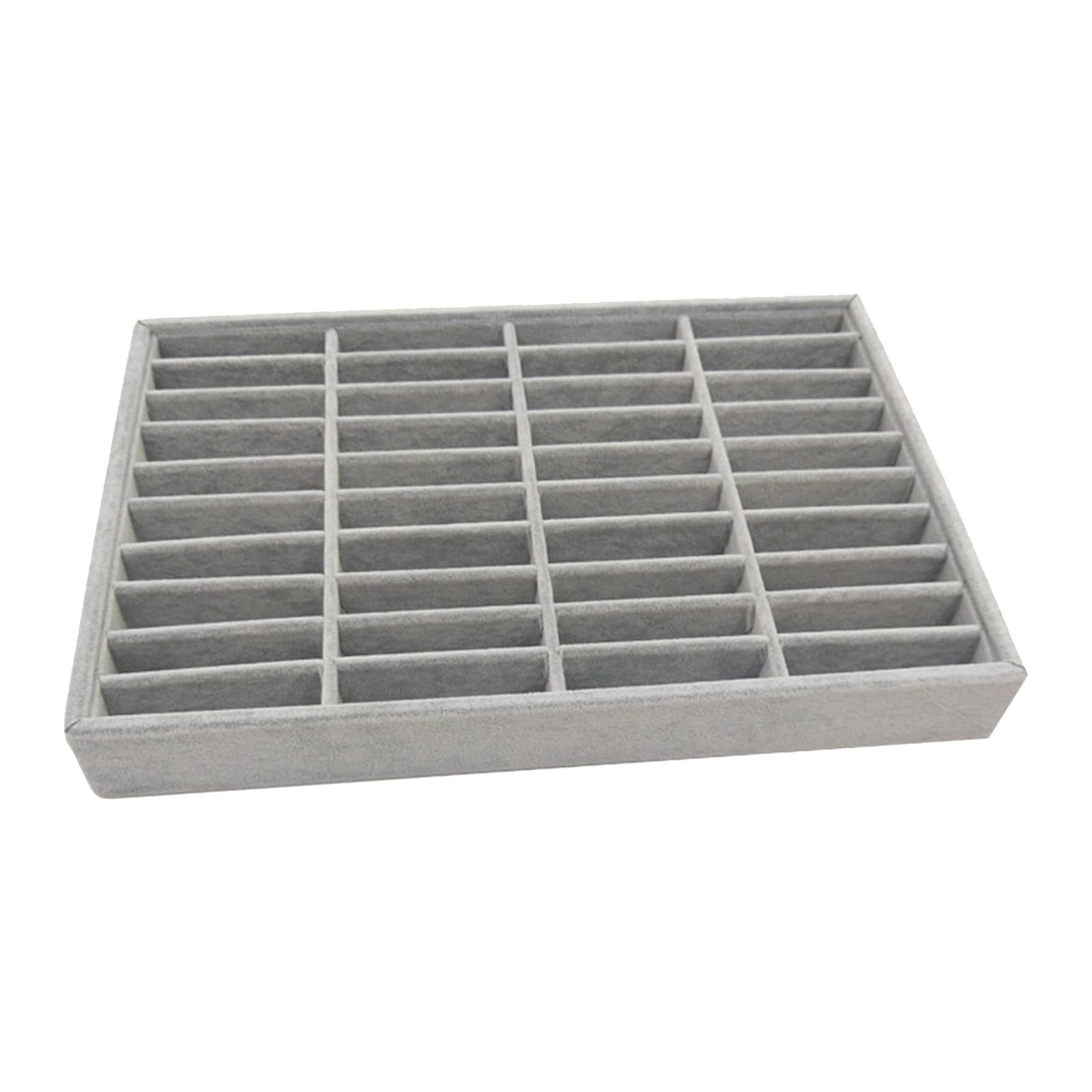 HDOYTXXM Sturdy Wood 40 Slot Display Stand for Bangles and Bracelets Retail Ready Solution Jewelry Display Tray for Bracelets