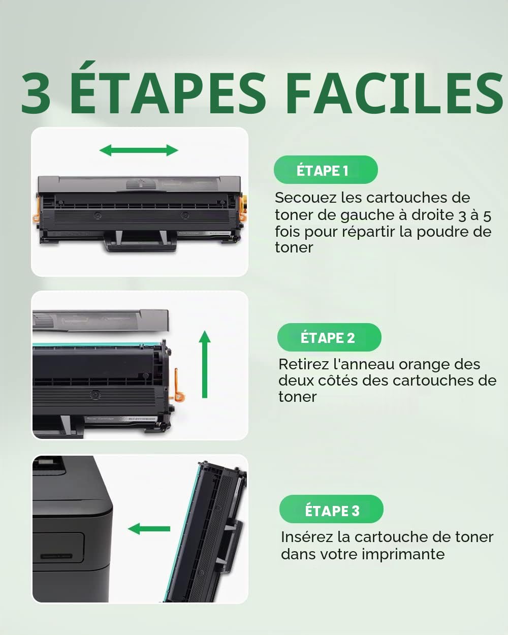 Colorfly MLT D111S Toner Kompatibel pour MLT-D111L Druckerpatrone pour M2070 M2070W M2070FW M2026W M2022W SL-M2070W SL-M2026W (Noir, Lot de 2)