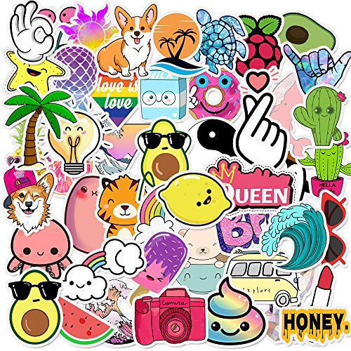 image for Unknown Cool Stickers-Stickers for Hydro Flask Water Bottles 100 Pcs,D