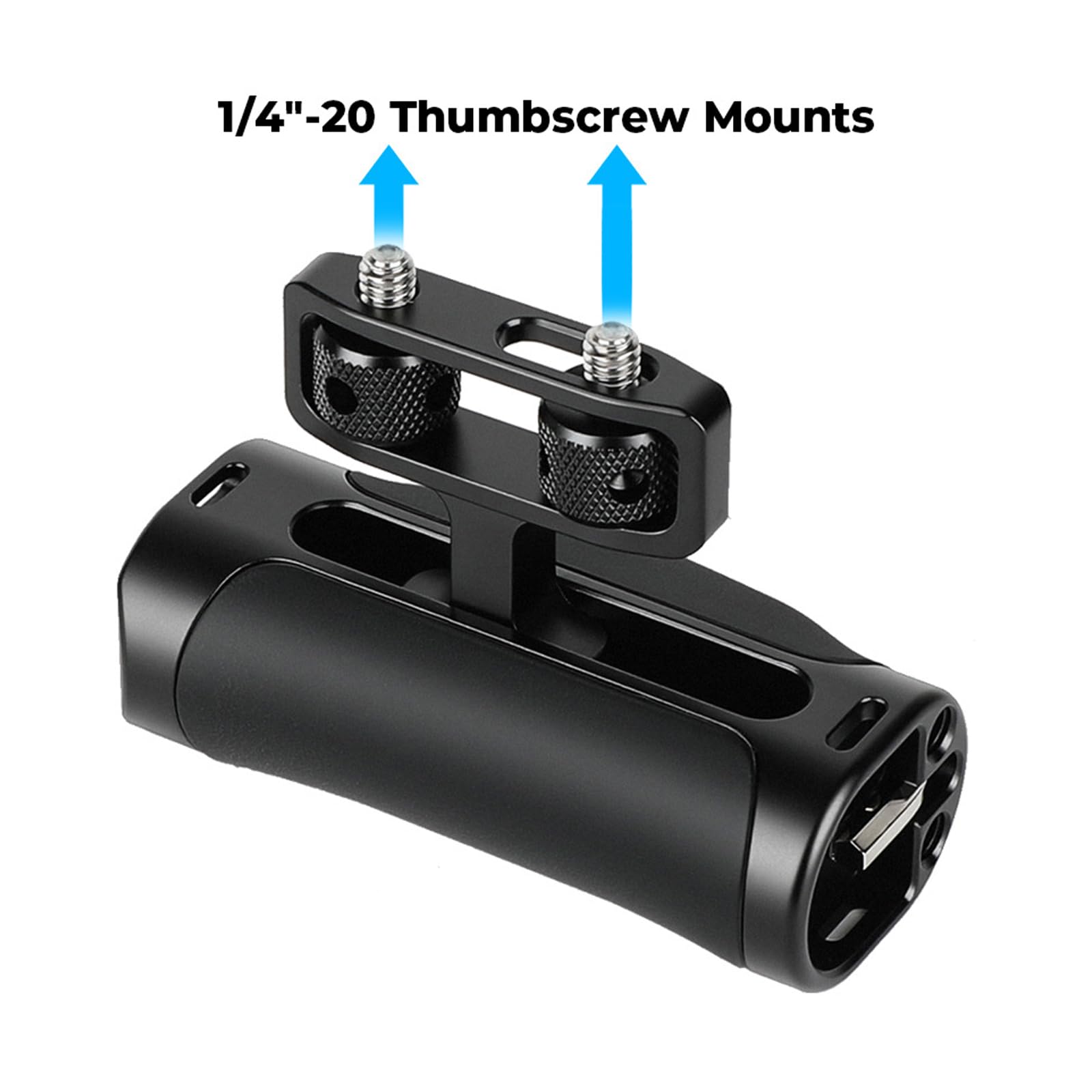 Impugnatura ergonomica laterale con attacco a vite da 1/4 pollici per fotocamera DSLR Cage impedisce scivolamenti accessori di montaggio facili a sgancio rapido impugnatura laterale