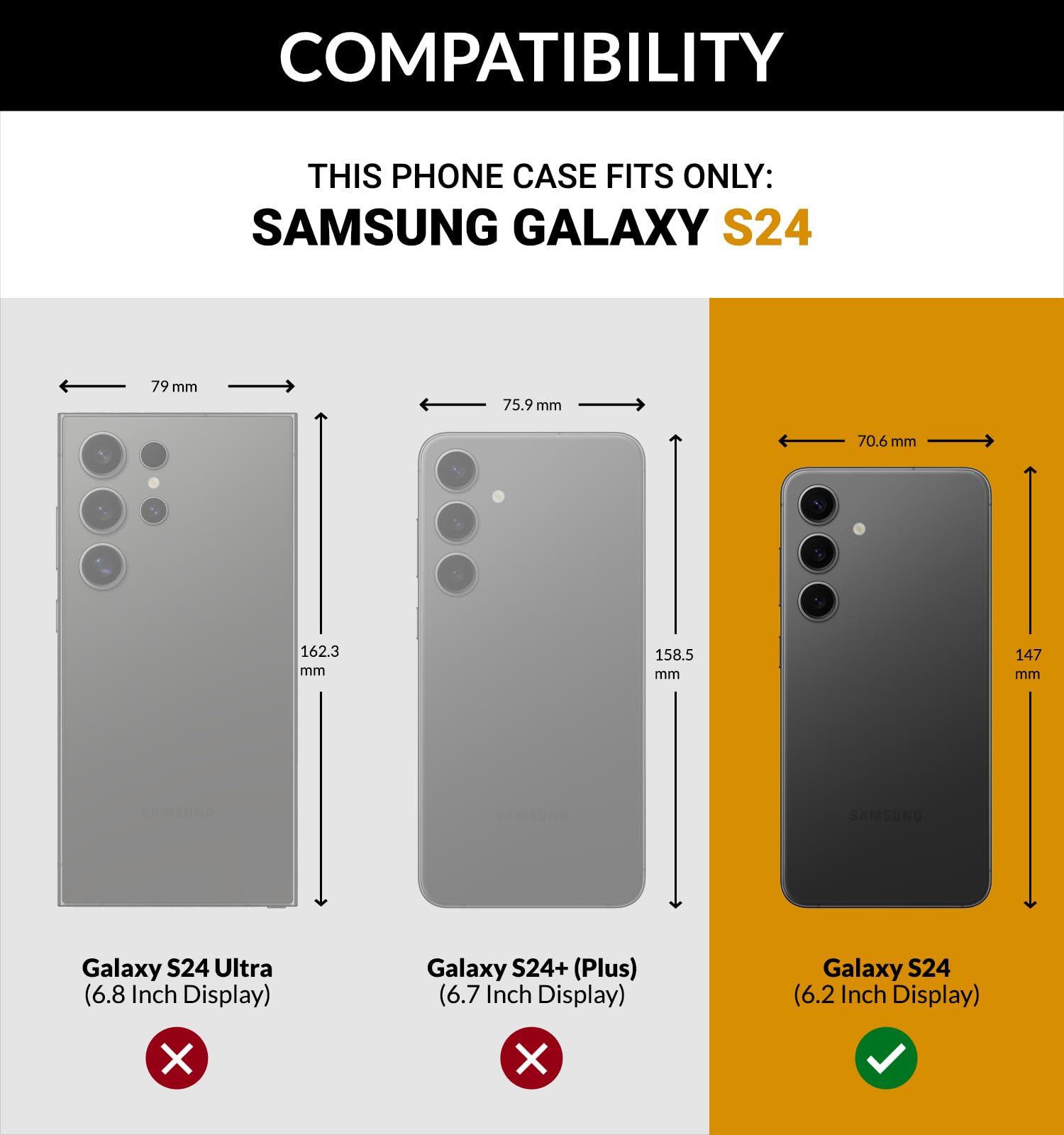 SURAZO Etui na telefon komórkowy Samsung Galaxy S24 ze skóry – składane etui ochronne z prawdziwej skóry [magnes, przegródka na karty, ochrona RFID, funkcja stojaka] etui z klapką z klapką (wielbłąd)