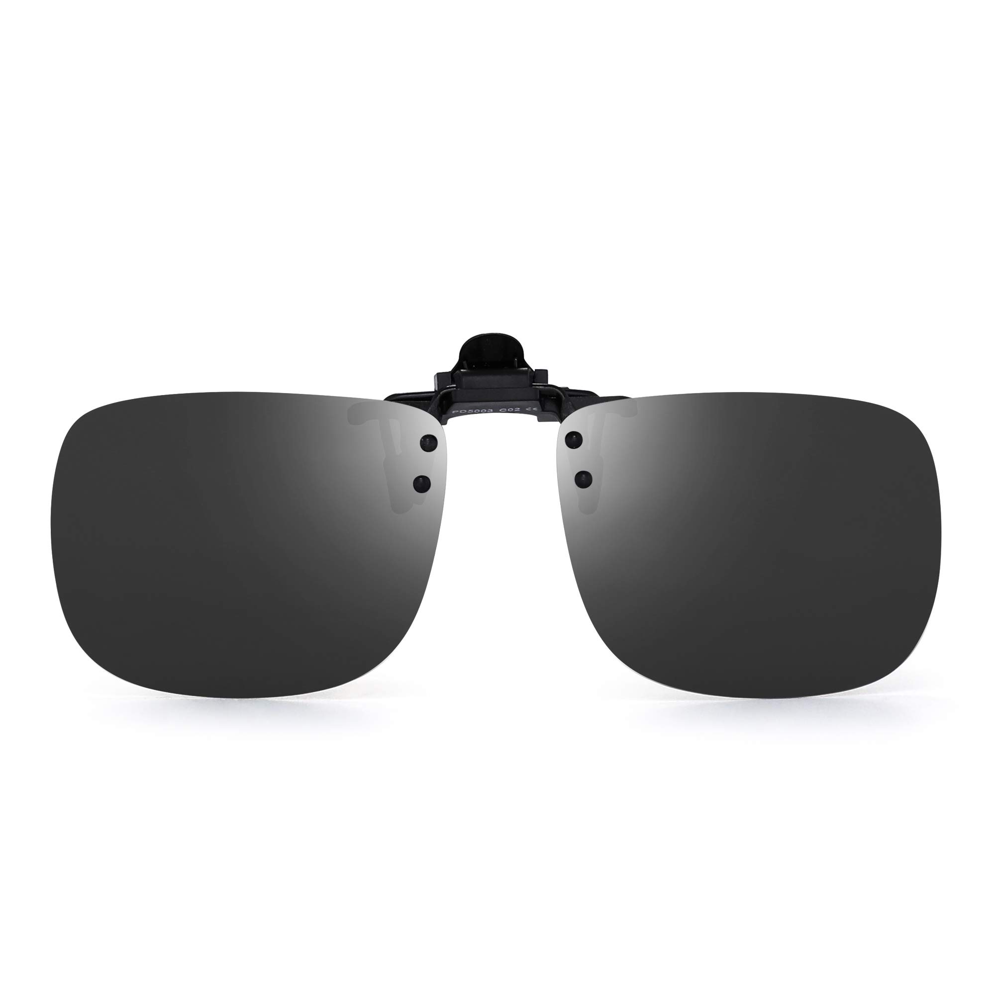 JM Clip Occhiali da Sole Polarizzata con Lenti Flip Up Senza Montatura per Occhiali da Vista…