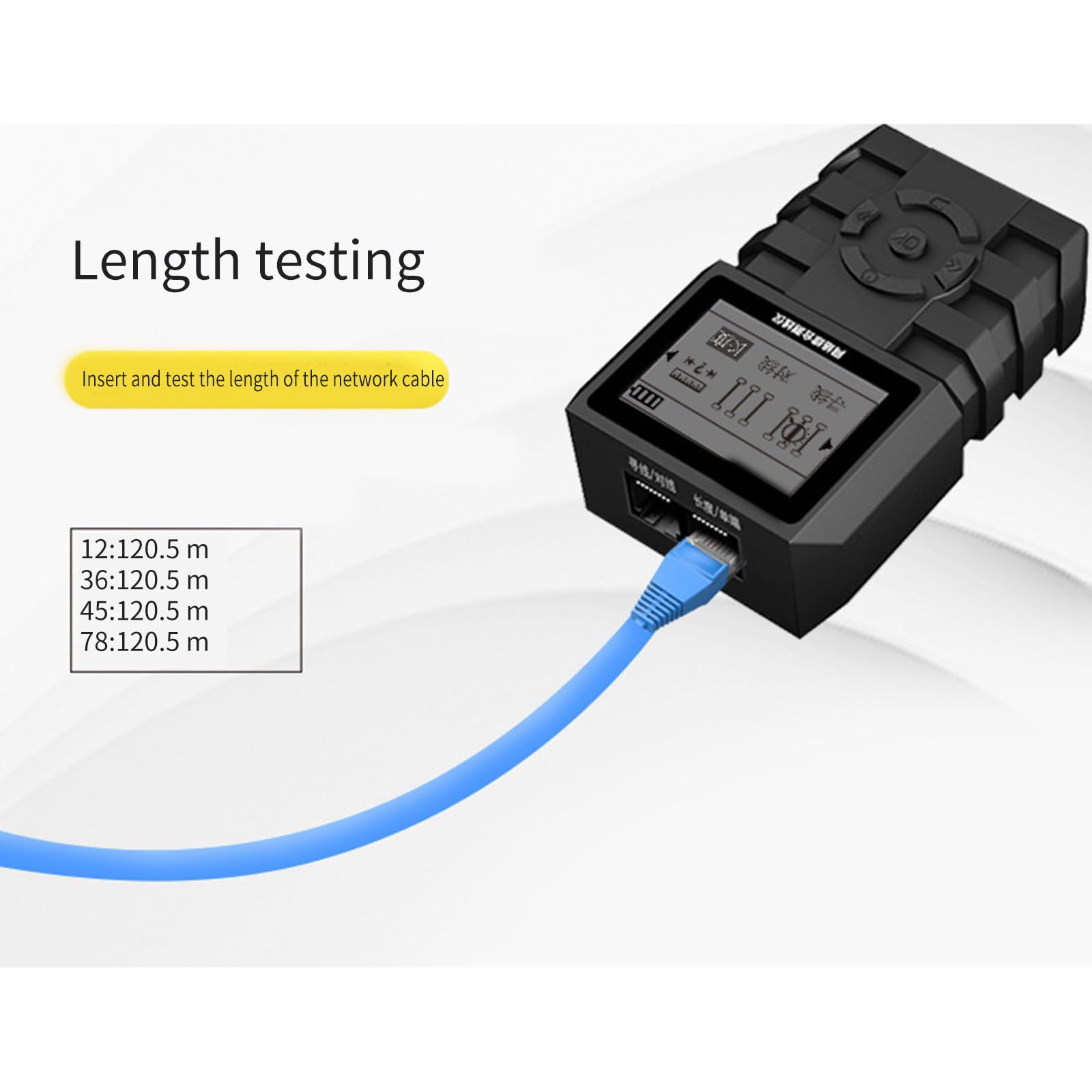 Testeur de câbles réseaux, testeur de câbles, Traceurs de Fils pour Cat5Cat6, testeur de réseaux de Toner EthernetTelephone