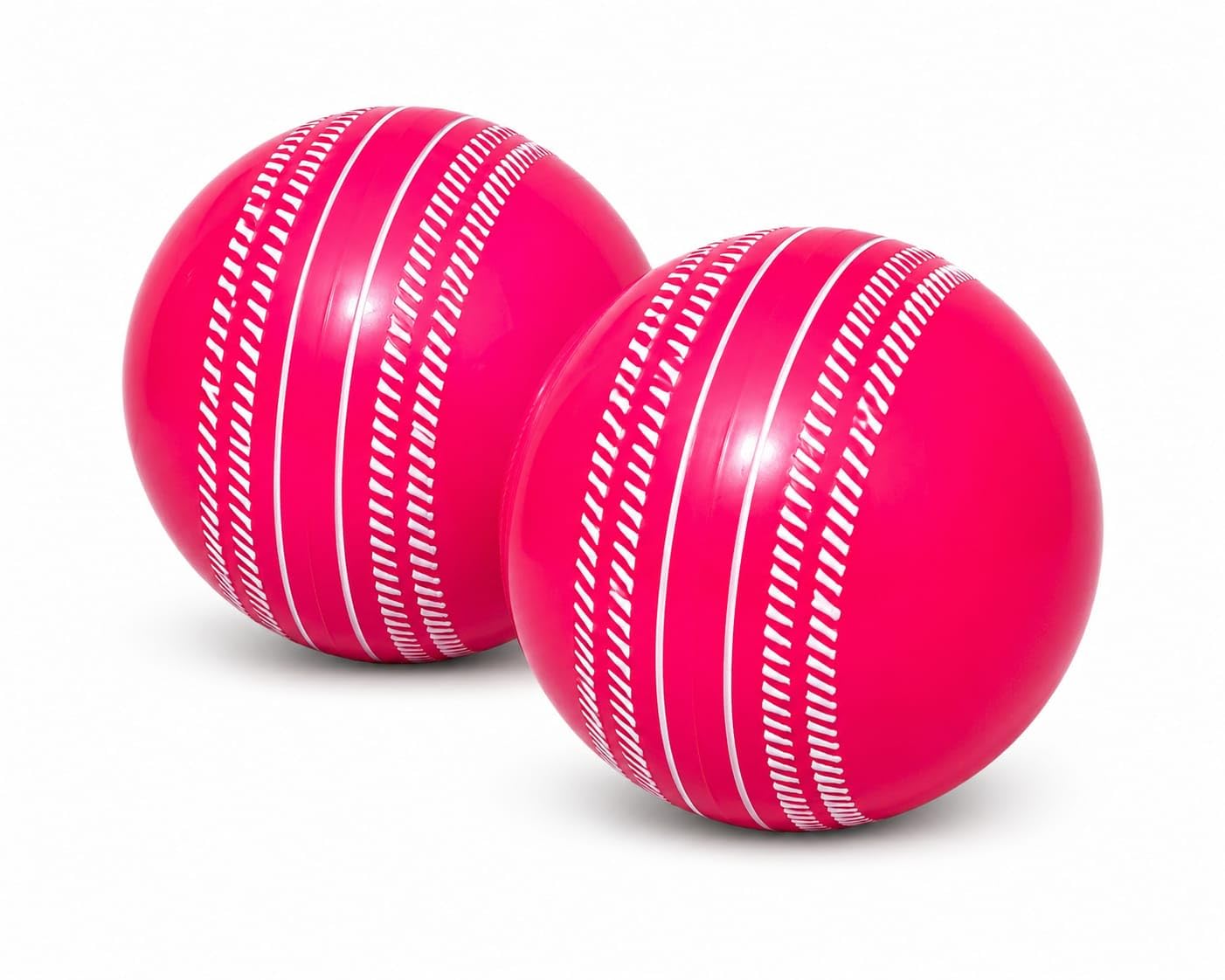 Rubber Synthetic Cricket Ball I10 Cricket Synthetic Ball, Best Practice Poly Hard Balls for Indoor and Outdoor Training (Multicolor) (Pack of 2 Balls) (Pink)-picture-29