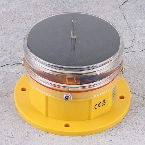 Miniatura 5 de AYNEFY Luz de baliza, luces de baliza intermitentes alimentadas por energía solar, IP68 impermeable, luz LED para barco, iluminación de 360 grados,