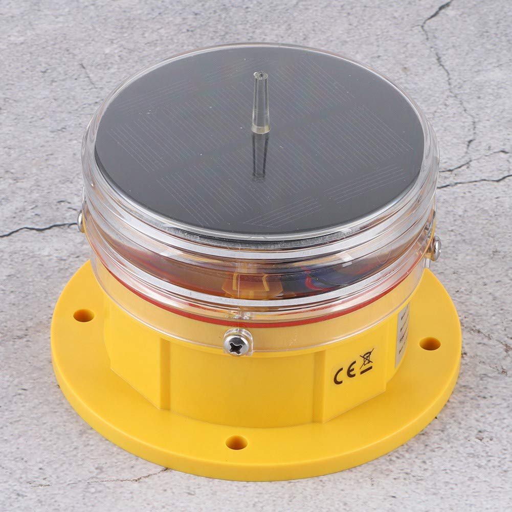 Luce di Navigazione Solare LED Impermeabile IP68 per Barche Marine, Lampeggiante 360°, Sicurezza Dock Chiatta