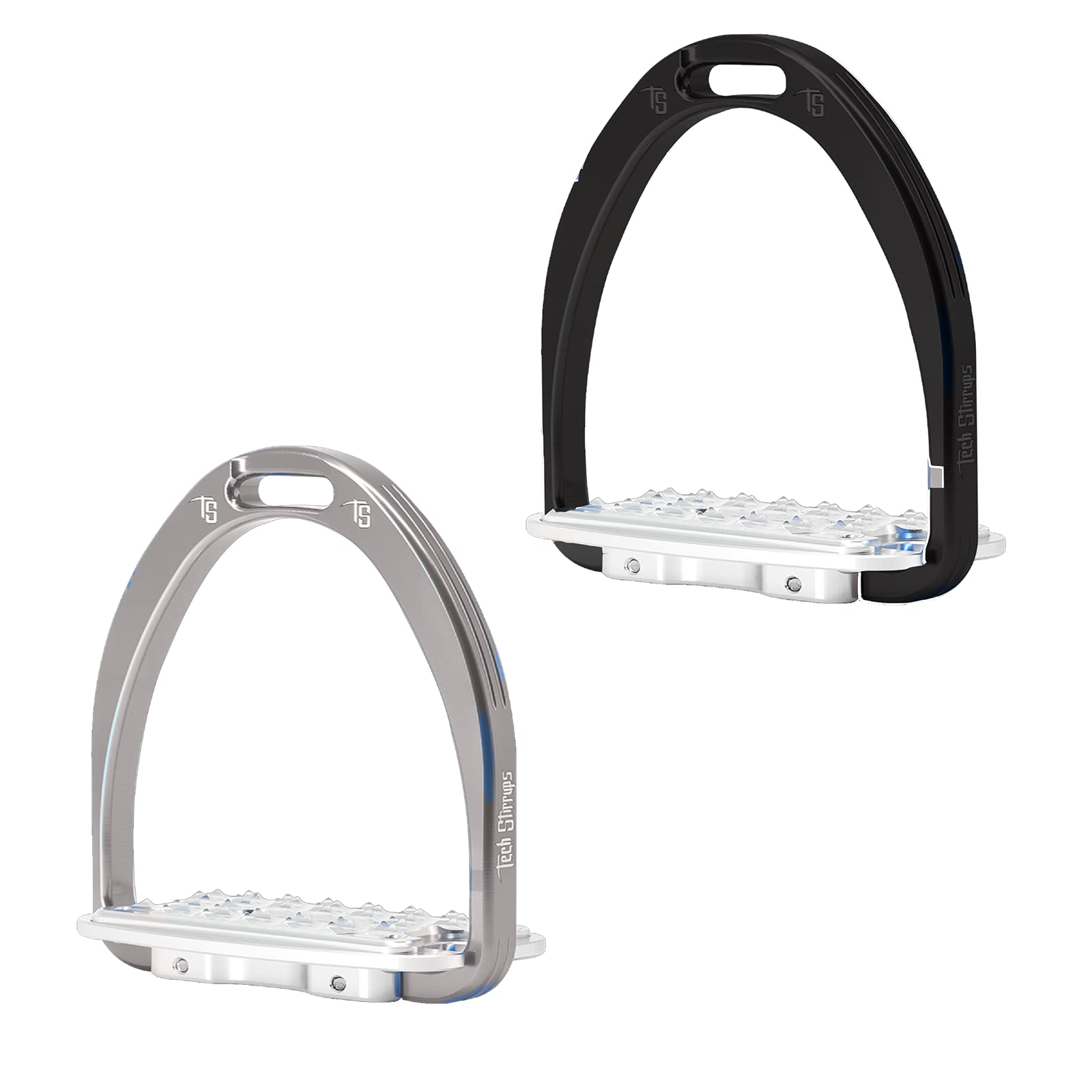 Tech Stirrups Jumping And Cross Country/Classic Siena Black Or Siena Silver - black, adult