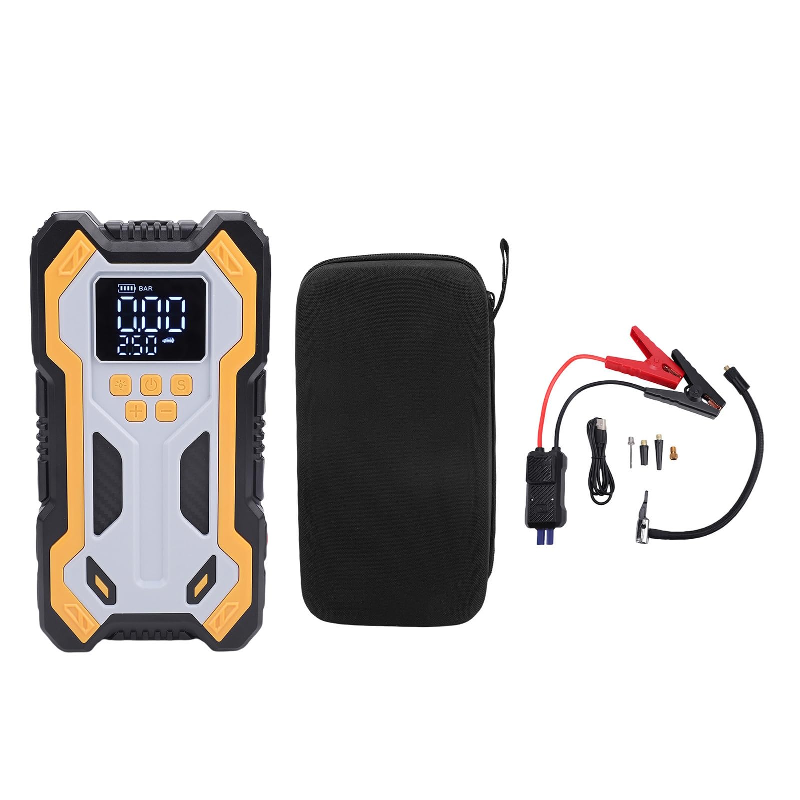 Alomejor Arrancador de BateríA Portátil de 1500 A para Coche, 12 V, con Pinzas de Arranque Inteligentes para Coches, Camiones, Motocicletas, Barcos, Autocaravanas y Tractores.