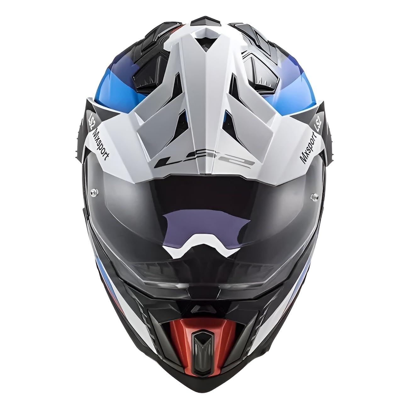 LS2, Casco Moto Cross EXPLORER CARBON FRONTIER Black Blue, M