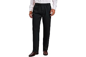 Elastic Waist Dress Pants for Men: Casual Comfort and Versatility