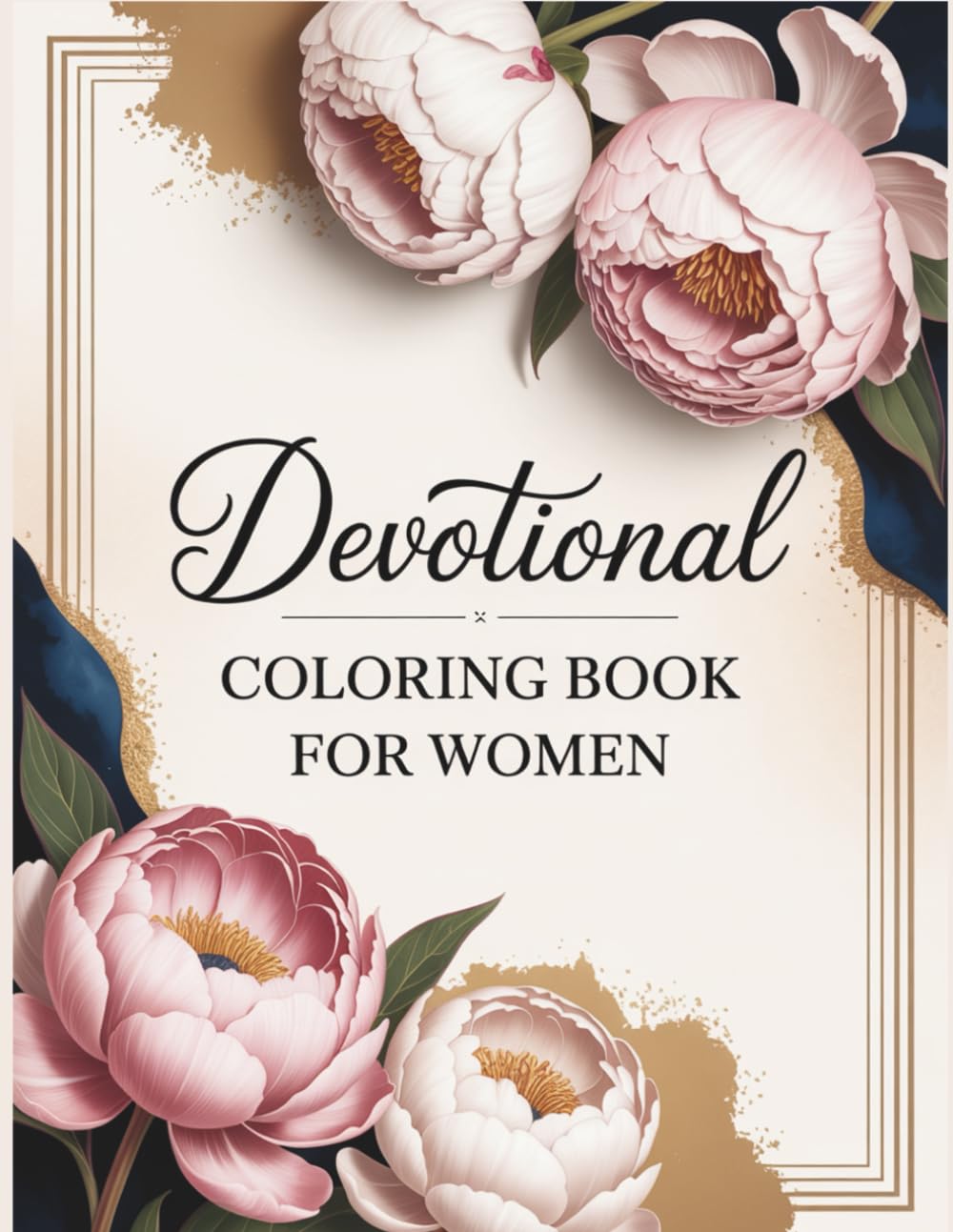 Devotional Coloring Book for Women: Beautiful Designs with Bible Verses to Color, 6 Weekly Devotionals, Guided Prompts for Reflection, ”Be Still”