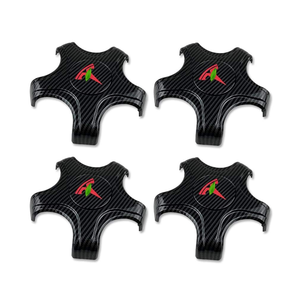 Tesla Aero Wheels Cap Kits for Original Standard Rims Center Caps Hubcaps Cover - Model 3 (Red T Logo)