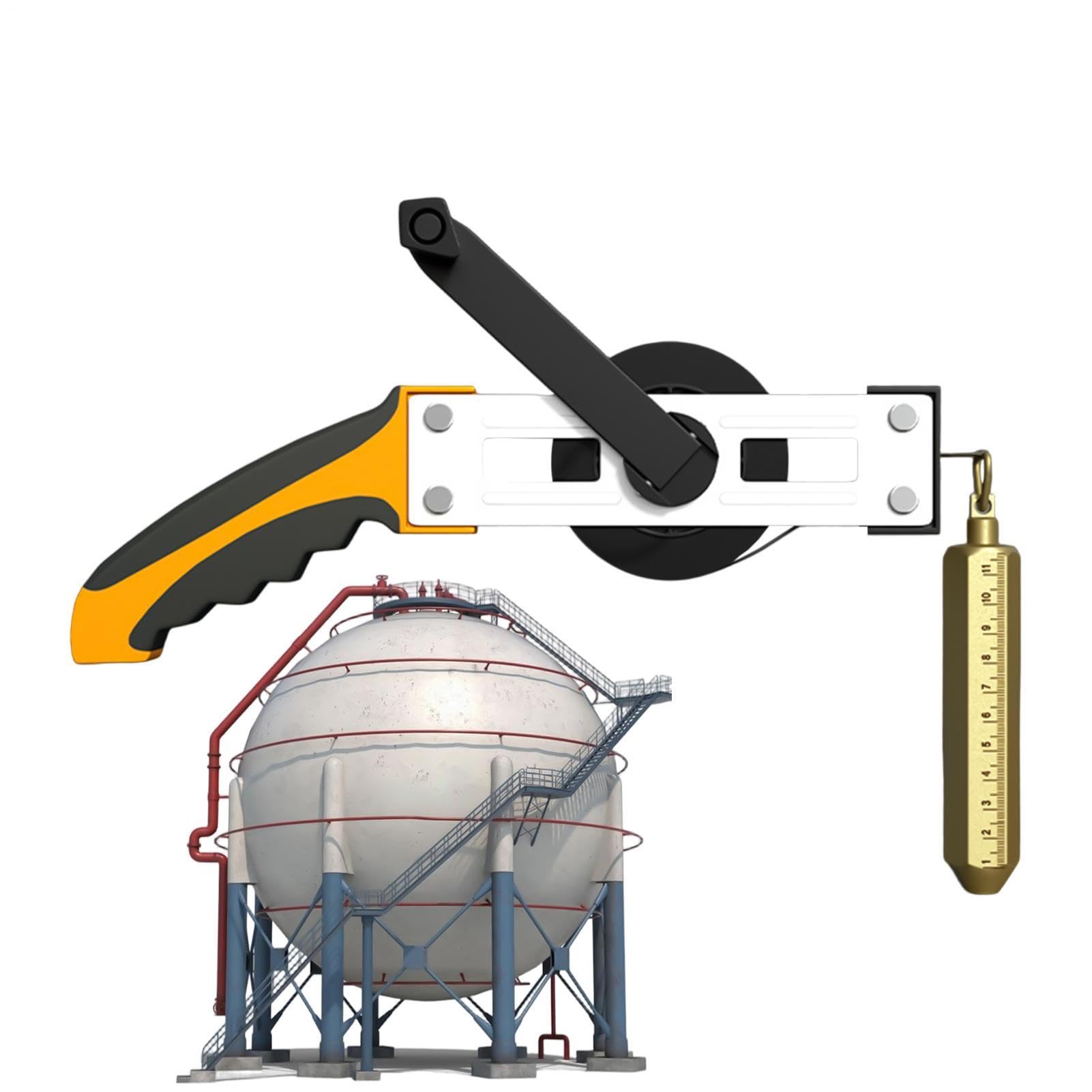 Misuratore Petroliferi Righello Precisione Acciaio Con Da 14,9 m | Nastro Misura Serbatoi Olio Per Raffinerie, Fabbriche, Cantieri, Magazzini, Ispezione E